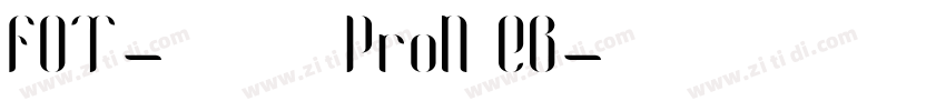 FOT-ニューロダン ProN EB字体转换